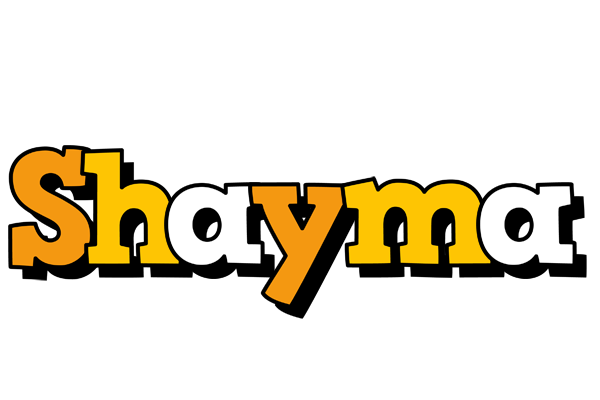 Shayma cartoon logo