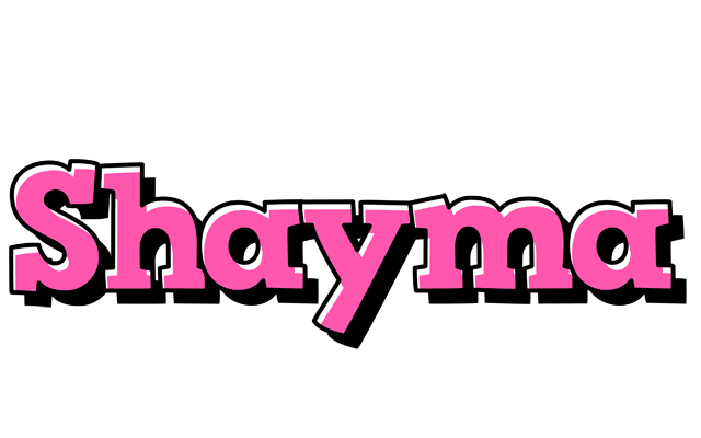 Shayma girlish logo