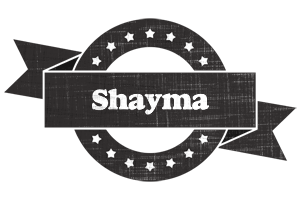 Shayma grunge logo