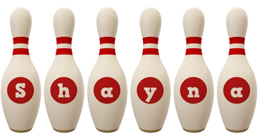 Shayna bowling-pin logo