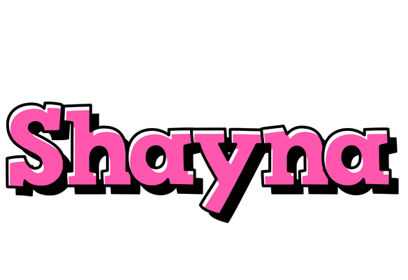 Shayna girlish logo