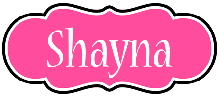 Shayna invitation logo