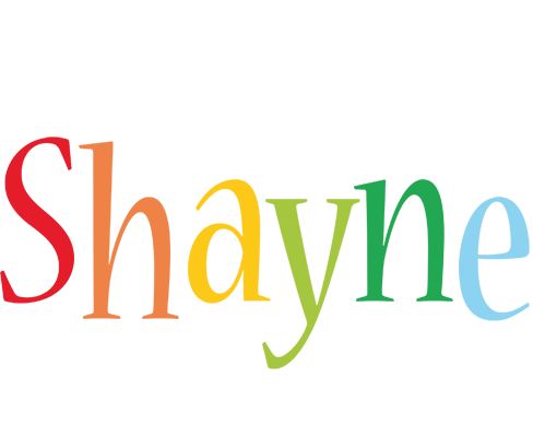 Shayne birthday logo