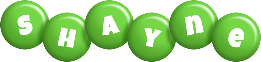 Shayne candy-green logo