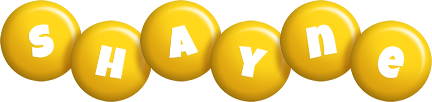 Shayne candy-yellow logo