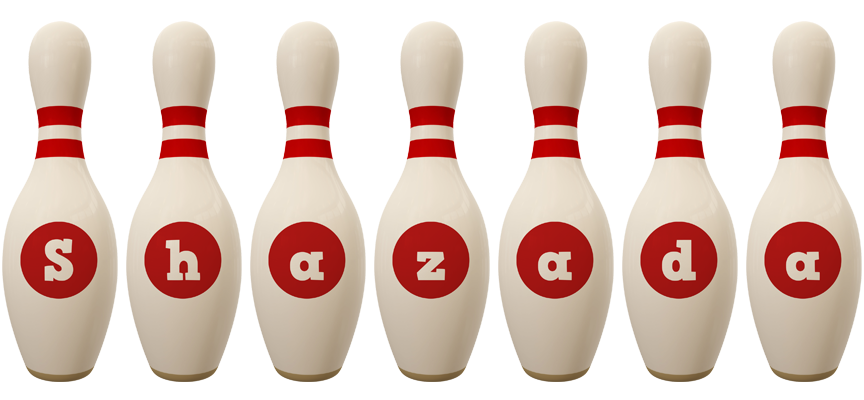 Shazada bowling-pin logo