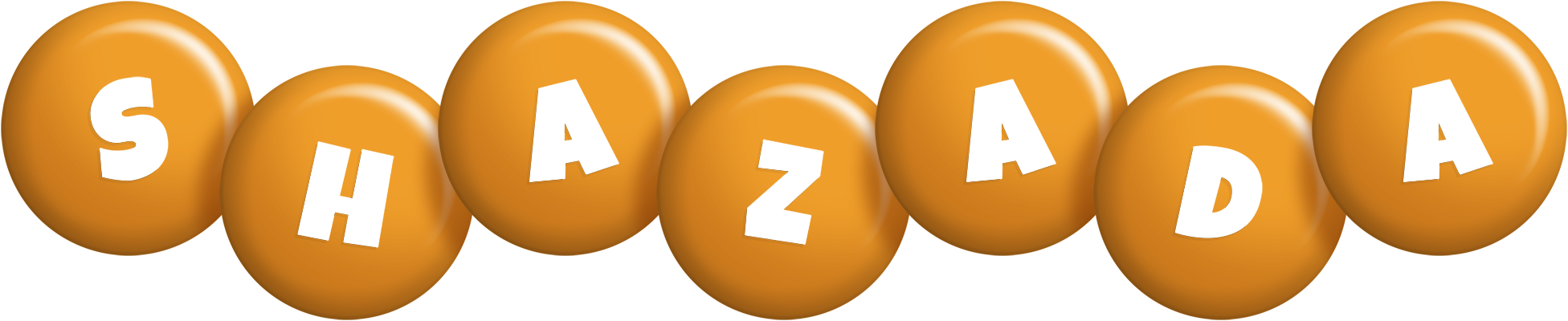 Shazada candy-orange logo