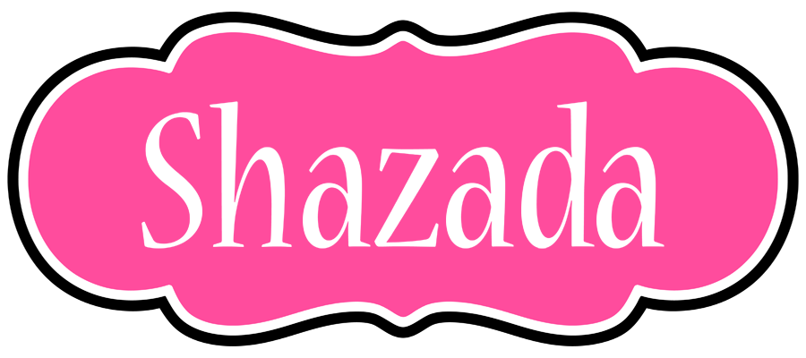 Shazada invitation logo