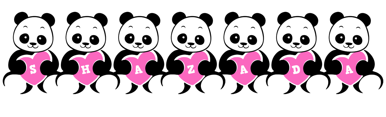 Shazada love-panda logo