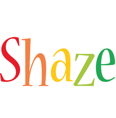 Shaze birthday logo