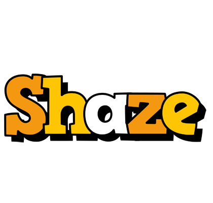 Shaze cartoon logo
