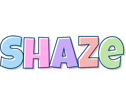 Shaze pastel logo