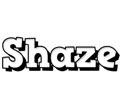 Shaze snowing logo