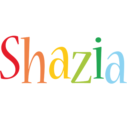 Shazia birthday logo