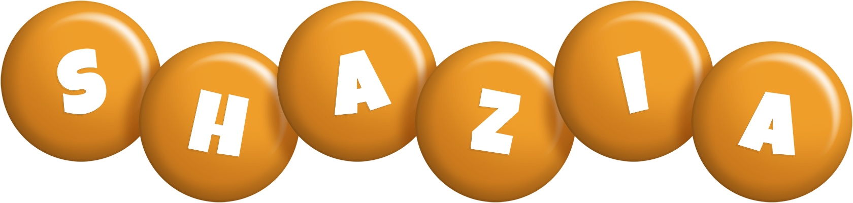 Shazia candy-orange logo