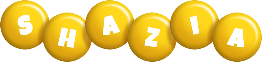 Shazia candy-yellow logo