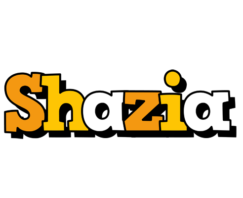 Shazia cartoon logo