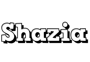 Shazia snowing logo