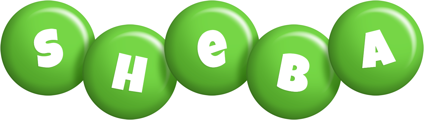 Sheba candy-green logo