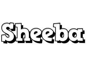 Sheeba snowing logo