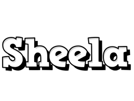 Sheela snowing logo