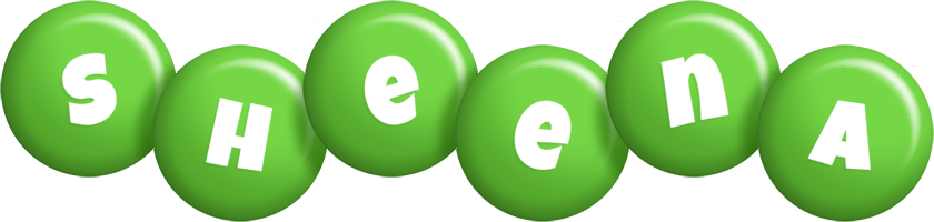 Sheena candy-green logo