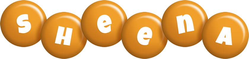 Sheena candy-orange logo