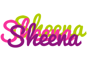 Sheena flowers logo
