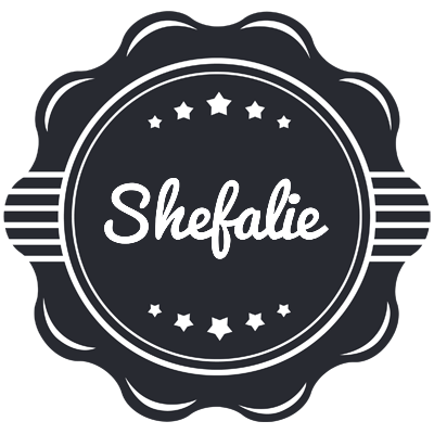 Shefalie badge logo