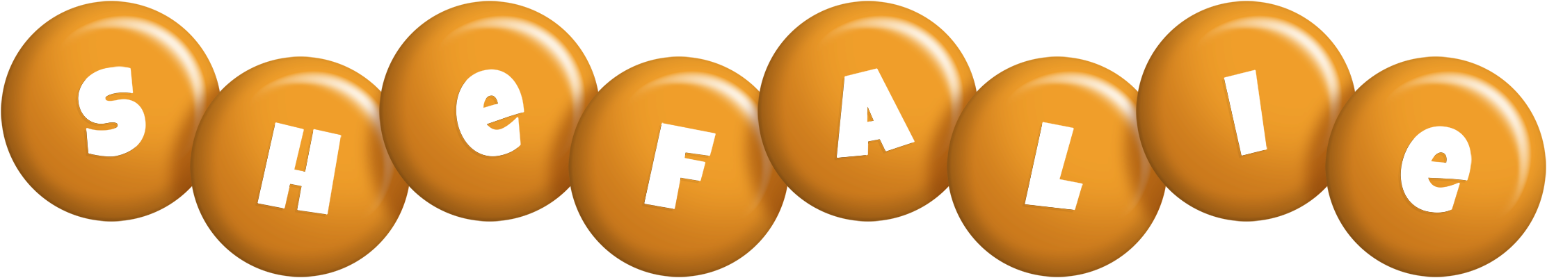 Shefalie candy-orange logo