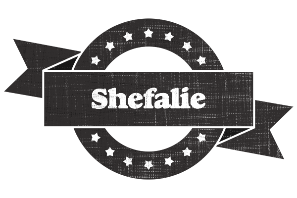 Shefalie grunge logo