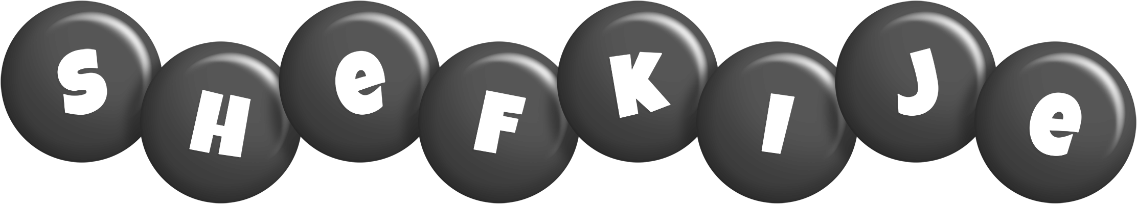 Shefkije candy-black logo