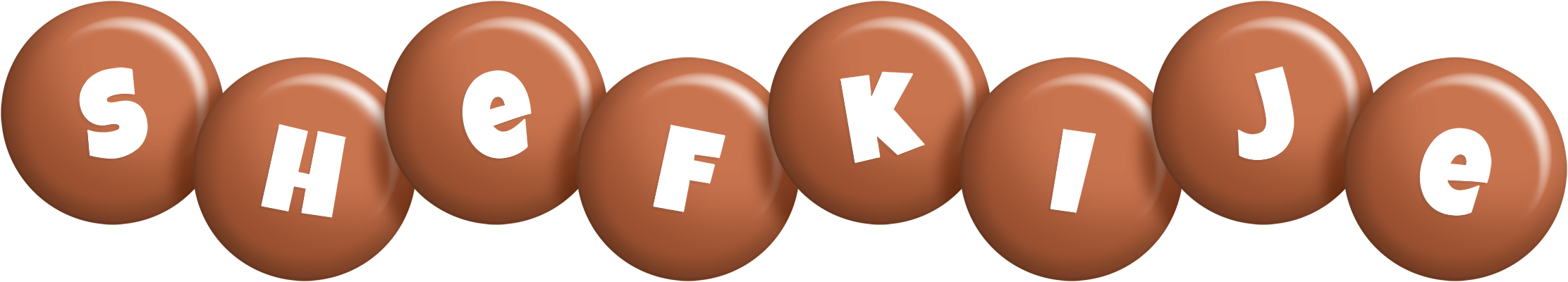 Shefkije candy-brown logo