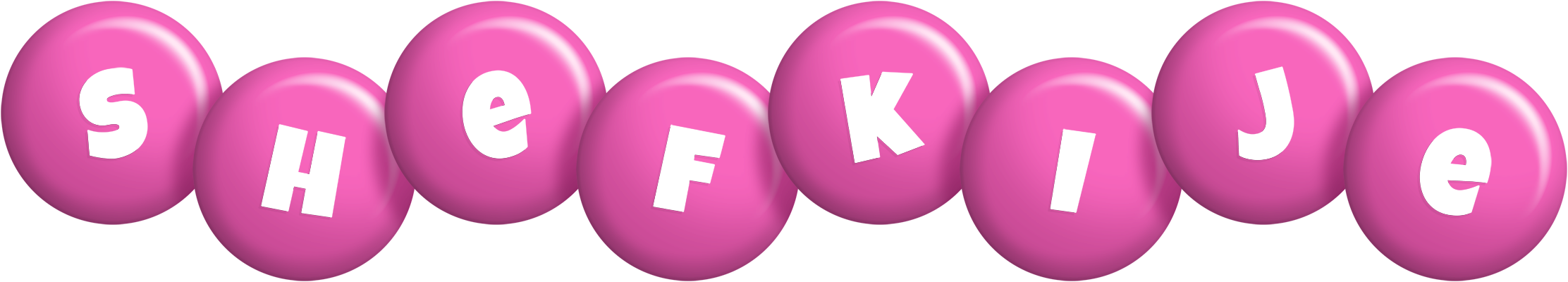 Shefkije candy-pink logo