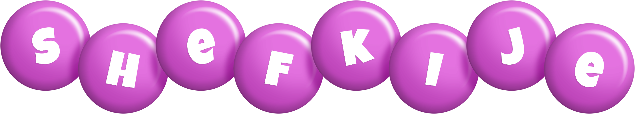 Shefkije candy-purple logo