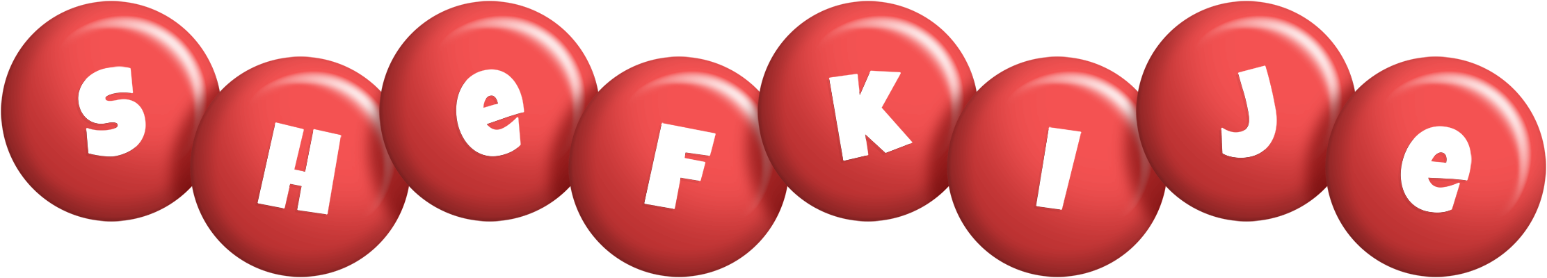 Shefkije candy-red logo