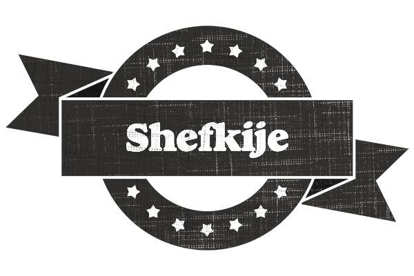 Shefkije grunge logo