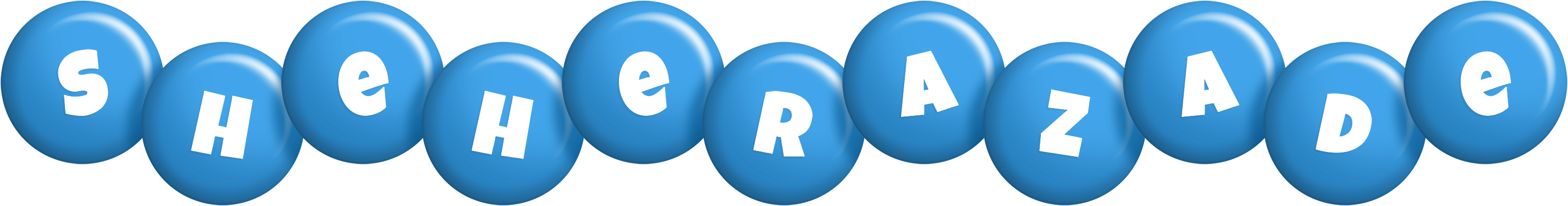 Sheherazade candy-blue logo