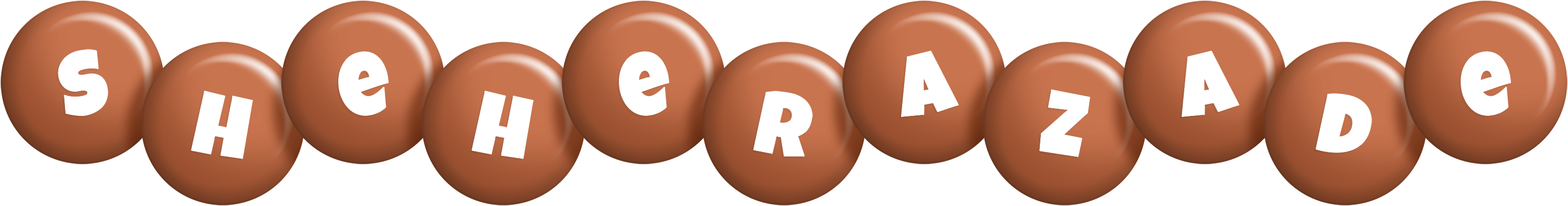 Sheherazade candy-brown logo