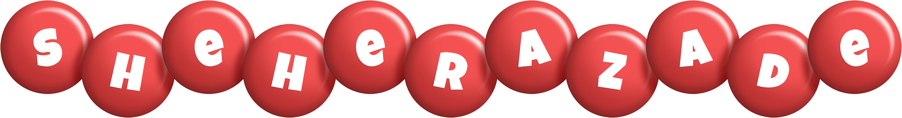 Sheherazade candy-red logo