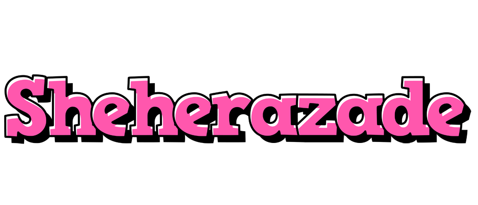 Sheherazade girlish logo