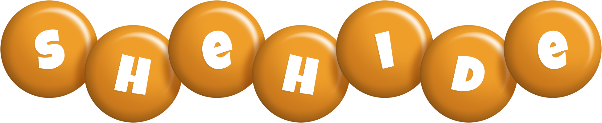 Shehide candy-orange logo