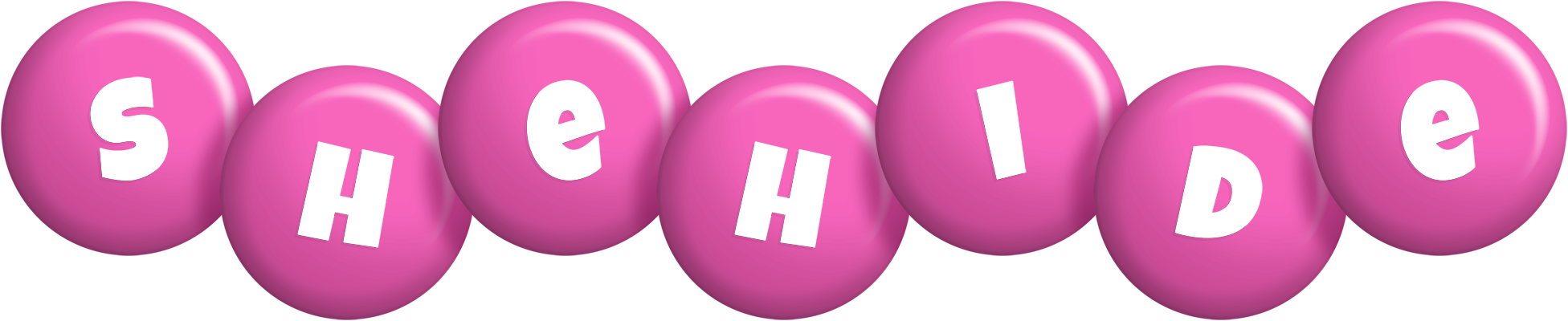 Shehide candy-pink logo