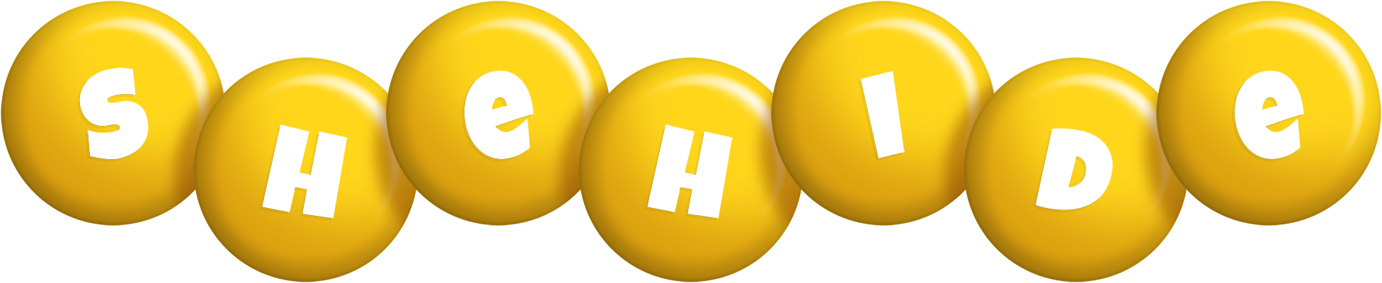 Shehide candy-yellow logo