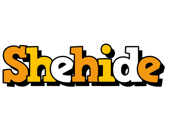 Shehide cartoon logo