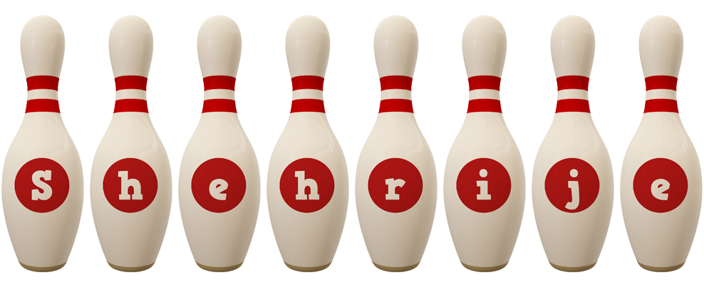 Shehrije bowling-pin logo