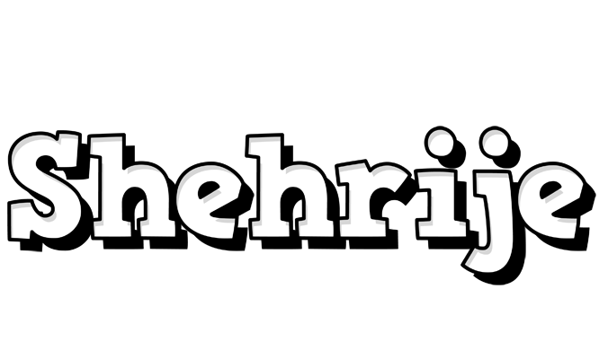Shehrije snowing logo