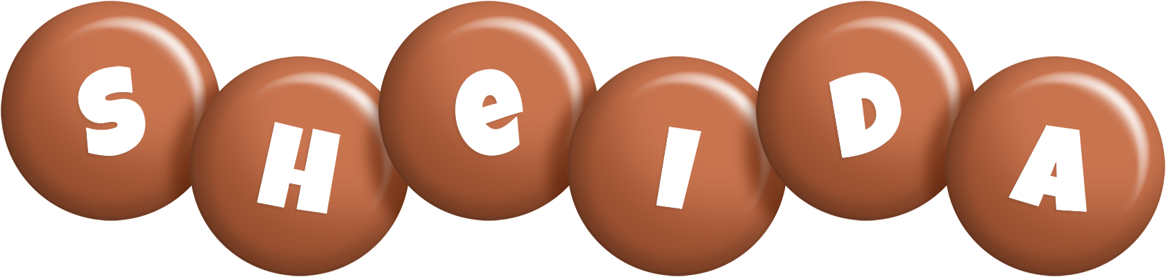 Sheida candy-brown logo