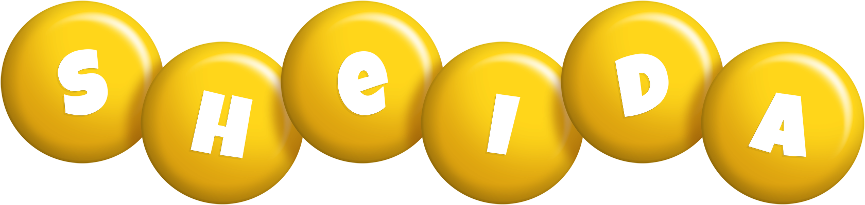 Sheida candy-yellow logo