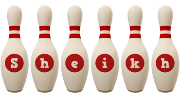 Sheikh bowling-pin logo